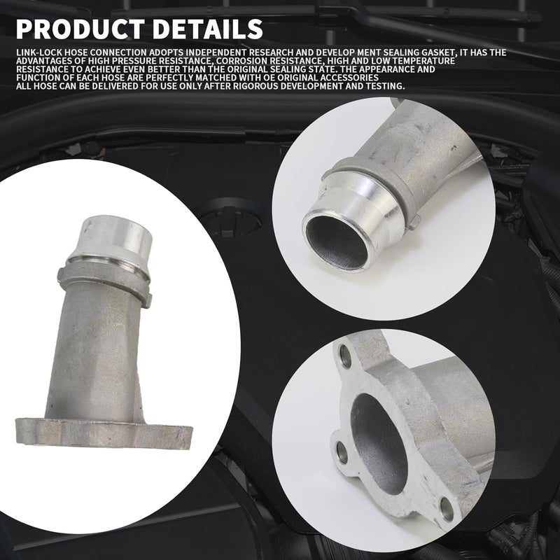 MUNIK 11118511205 Aluminum Engine Block Connector Pipe 2013-2021 for BMW 1 2 3 4 5 6 7 Series X1 X2 X3 X4 X5 F20 F45 F23 F22 F34 F36 F33 F32 G32 G12 G02 MINI F55 F56 Replat# V203560 503478 4010400 - Image 4